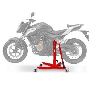 Central Stand compatible with Honda CB 500 F 16-18 red Paddock Stand ConStands Power-Classic