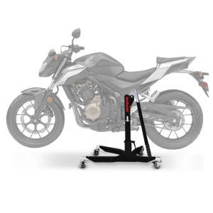 Central Stand compatible with Honda CB 500 F 16-18 black Paddock Stand ConStands Power-Classic