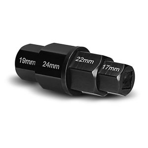 Motorrad Innensechskant Steckachsen Nuss 17-19-22-24 mm schwarz_1