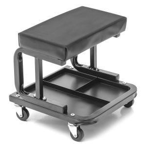 Werkstatthocker mit Rollen ConStands WS3 Werkstattstuhl schwarz_1