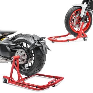 Set Montageständer vorne und hinten mit Rangierhilfe für BMW R 1250 RT 19-20 ConStands rot MX1_1