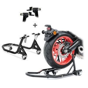 Paddock Stand Rear Front compatible with BMW F 900 R / XR / F 800 R Dolly Mover Constands XMB black