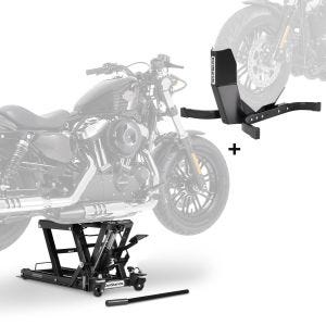 Hebebühne Hydraulisch + Wippe für Yamaha XVS 1100 / 650 Drag Star Constands Midlift L schwarz_0