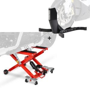 Hebebühne Hydraulisch + Wippe für Indian Chief / Chieftain Dark Horse Constands Midlift XL rot_0