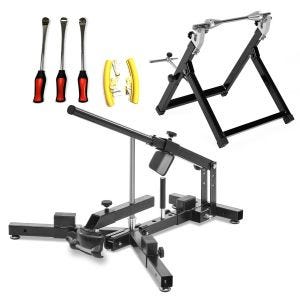 Reifenmontiergerät Set für KTM 300 EXC / EXC-F / SX-F mit Wuchtbock und Montagewerkzeug schwarz_1