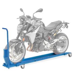 Motorbike Dolly Mover with Wheel Chock ConStands Smart-Mover max 990 lbs blue