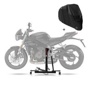 ConStands Zentralständer für Triumph Speed Triple 1200 RS 2021 Power Evo + Abdeckplane_1