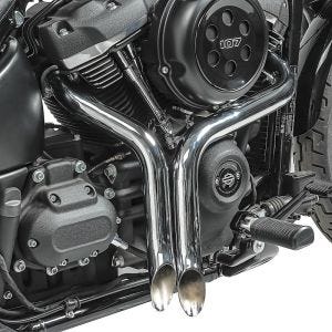 Craftride Auspuff Harley Davidson Softail Slim 12-17 Drag Pipe chrom_0