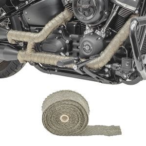 Auspuffband TN für Triumph Bonneville Bobber / Black Hitzeschutzband Craftride_1