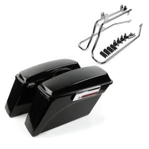 Set of hard saddlebags with brackets CR fits for Harley Davidson Softail Standard 99-06 Craftride