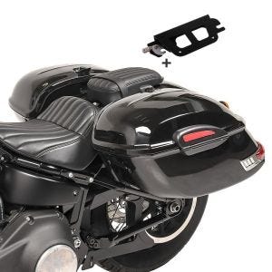 Seitenkoffer für Harley Davidson Softail Standard 2020 Halter abnehmbar Satteltasche Delaware