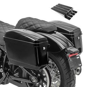 Motorrad Seitenkoffer Set Craftride Nevada für Chopper je 20Ltr inkl. Haltesatz_1