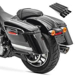 Hard Saddlebags for cruisers and baggers with supports side cases Craftride SC6