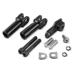 Sozius Fussrasten-Halter für Harley Davidson Softail Slim 12-17 Craftride schwarz_1