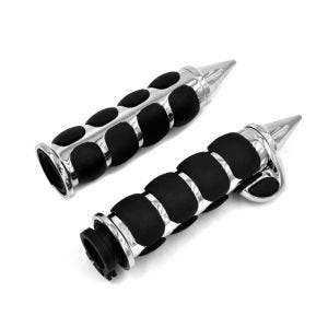 Lenker-Griffe 1" Zoll Craftride CG2 CNC Alu für Harley-Davidson Kawasaki Yamaha Suzuki Honda chrom_1