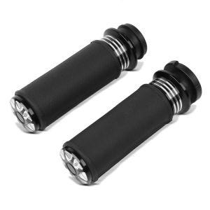 Hand Grips 1" Handlebar Craftride HG2 Billet CNC fits for Harley Davidson Softail Slim 16-22 Electronic Throttle