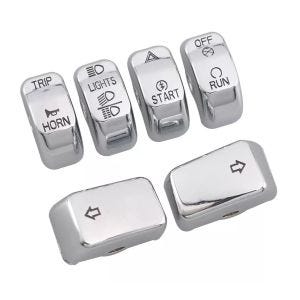 Handlebar Switch Cap Kit fits for Harley Davidson Breakout / 114 Craftride LS4 chrome