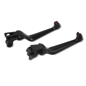 Brake and Clutch Lever Set Skull I fits for Harley Davidson Sportster Dyna Softail Touring 96- black Craftride