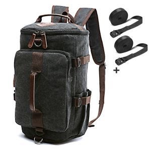 Motorrad Rucksack Craftride VR4 Hecktasche Vintage 30Ltr inkl. Spanngurte grau_1