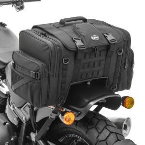 Motorcycle Tail bag Craftride TQ1 for chopper and cruiser 52-60L black