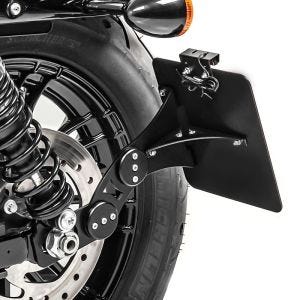 Side Mount license plate holder fits for Harley Davidson Sportster 04-20 Craftride black