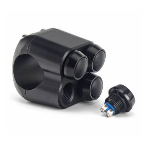 Handlebar Switch 4-Button Control for 0.87 inch Handlebar Craftride Black