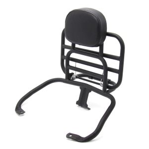Rear luggage collapsible rack compatible with Vespa GTS 300 / 250 / 125 08-22 with backrest Craftride black