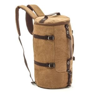 Motorrad Rucksack Canvas Craftride VG8 Hecktasche Vintage 35Ltr braun_1