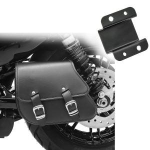 Swing Arm Saddle Bag + support fits for Harley Davidson Sportster Forty-Eight 48 10-20 Craftride