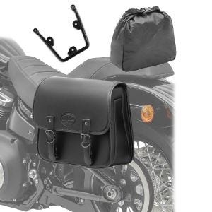 Saddlebag + support compatible with chopper / custombikes Standard 20-24 20l left Craftride
