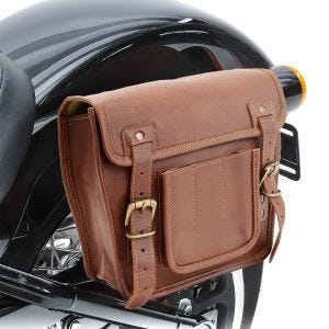 Satteltasche für Harley Davidson Sportster 1200 Nightster / Roadster Vintage Tasche Craftride SV4 braun_0