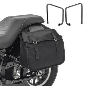 Satteltaschen mit Halter SB3 für Harley Sportster 1200 Nightster 08-12 Canvas 36L Craftride_1
