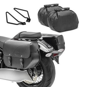 Satteltaschen KT + Satteltaschenhalter für Royal Enfield Bullet, Classic 500 Craftride_1