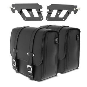 Set 2x Satteltaschen mit Halter QL für BMW R 18 20-21 Craftride Reno links-rechts_1