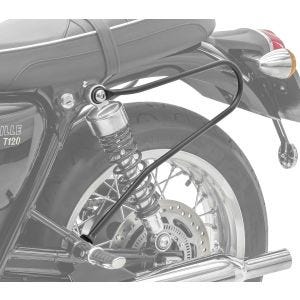 Satteltaschenhalter für Triumph Bonneville T120 / T100 16-21 Abstandhalter Craftride AH1 schwarz_1
