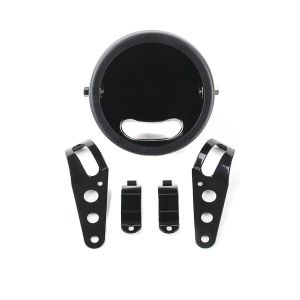 LED Scheinwerfer-Gehäuse SG 5,75" für Harley Softail Slim / Springer schwarz Craftride_1