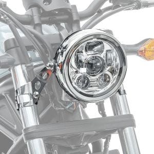 LED Scheinwerfer Set 5,75 Zoll für Harley Davidson Fat Boy / Cross Bones chrom Craftride C10_1