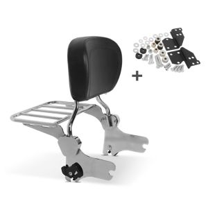 Sissy Bar + Rear Rack + Docking Kit fits for Harley Davidson Electra Glide Standard 97-08 chrome Craftride