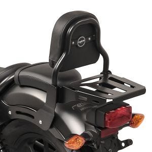 Sissy bar XS3 compatible with Honda Rebel 500 CMX 17-24 with luggage rack black Craftride