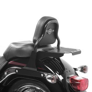 Sissy bar CSS Fix fits for Harley Davidson Fat Boy Special/ Lo 10-17 with luggage rack black Craftride