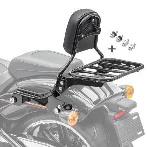 Sissybar für Harley Breakout / 114 18-20 R1 mit Gepäckträger und Docking schwarz Craftride_1