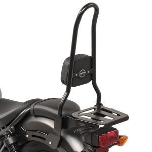 Sissy bar XL3 compatible with Honda Rebel 500 CMX 17-24 with luggage rack black Craftride