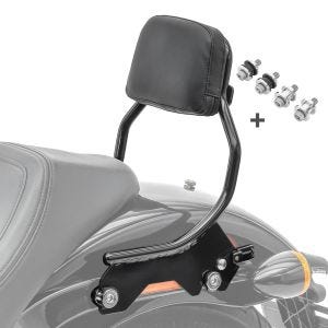 Sissybar für Harley Softail Slim 18-20 Craftride XS mit Docking Kit schwarz_1