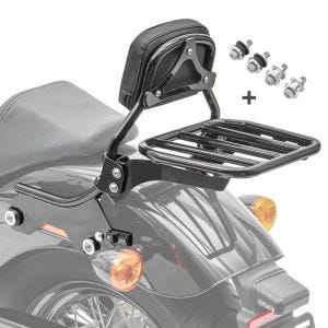 Sissybar für Harley Softail Standard 2020 XS mit Gepäckträger und Docking schwarz Craftride_1
