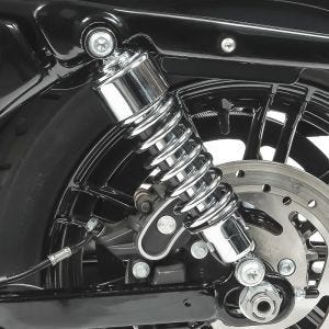 Stoßdämpfer 10,5 Zoll Harley Dyna Super Glide Custom Federbeine von Craftride chrom_0