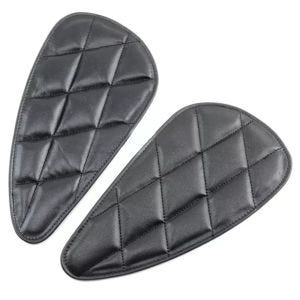 Side tank pad compatible with Royal Enfield Interceptor 650 Craftride Cafe Racer knee pad black