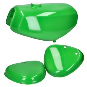 Tank / Petrol Tank compatible with Simson S51 / S50 / S70 with side cover Craftride green