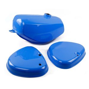 Tank / Petrol Tank compatible with Simson S51 / S50 / S70 with side cover Craftride blue