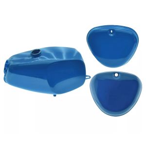 Tank / Petrol Tank compatible with Simson S51 / S50 / S70 with side cover Craftride New Style blue