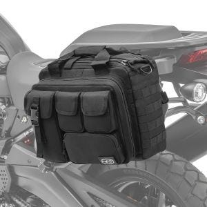 Saddle bag compatible with Royal Enfield Meteor 350 side bag Craftride Dark Gear 16L black